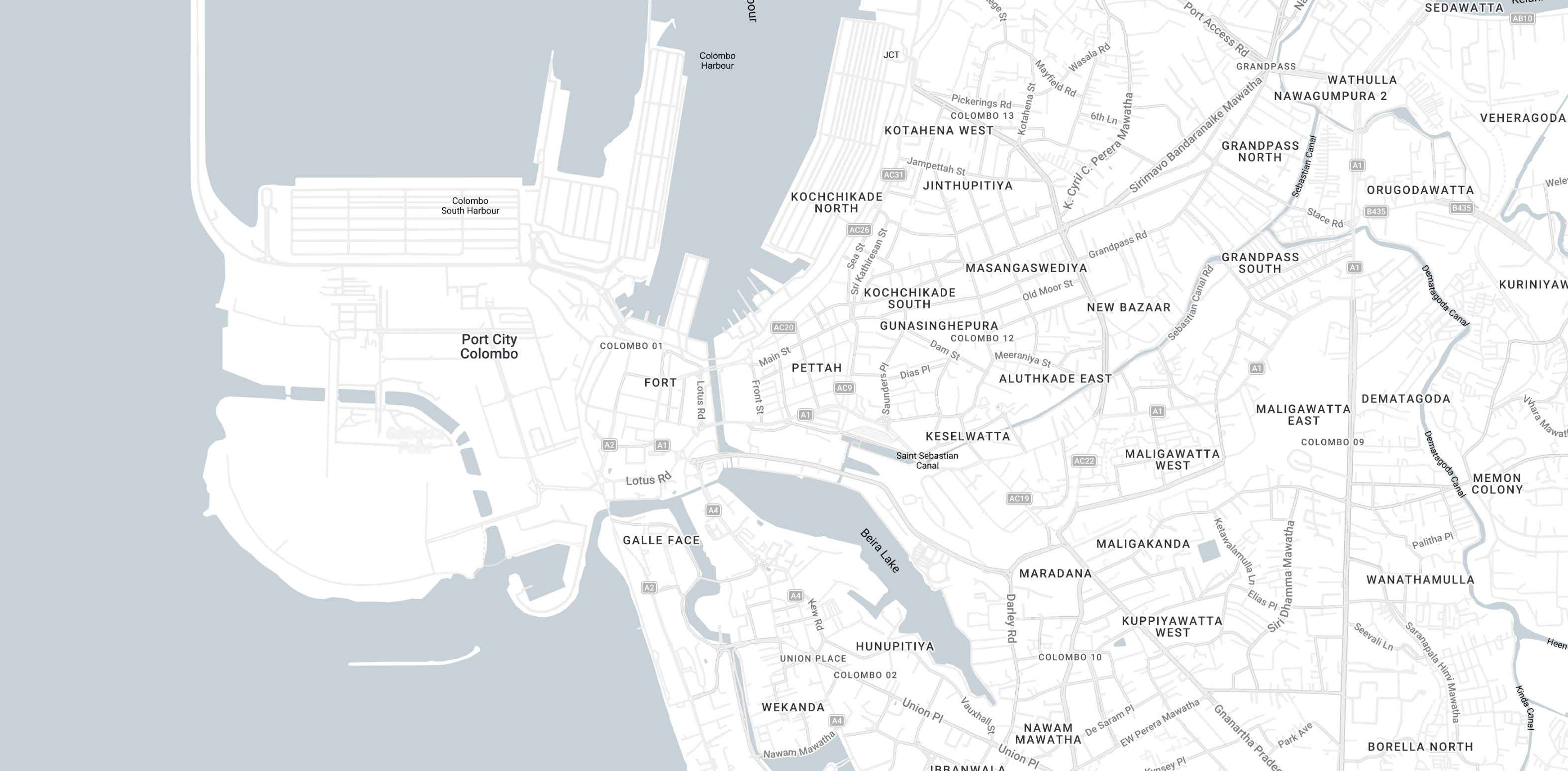 Map — Mack Air office, Colombo 01